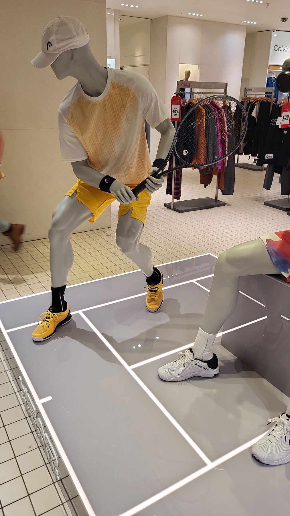 Head Sportswear Display Model